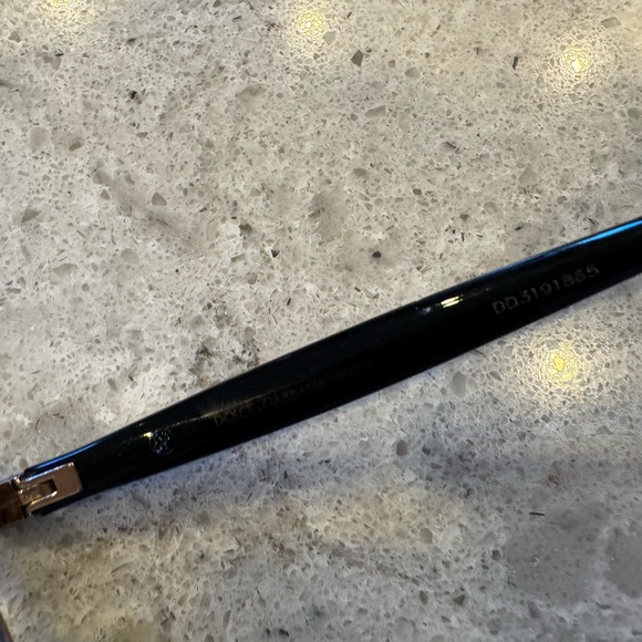 Dolce & Gabbana Black and Gold Cat-Eye Glasses - Picture 4 of 5